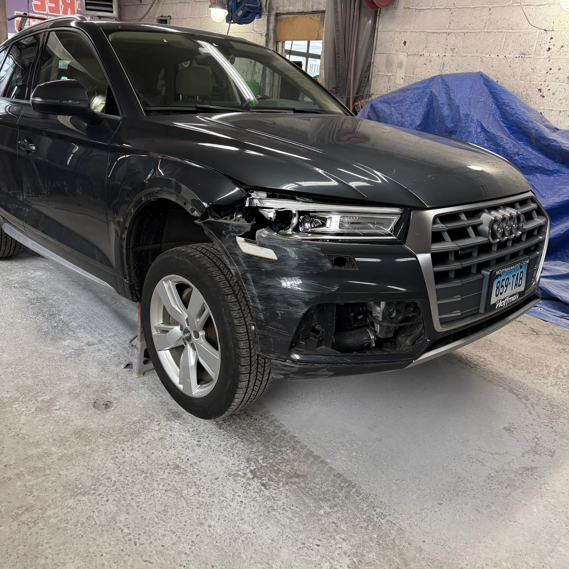 Audi before repair